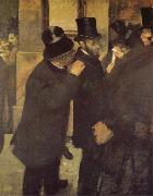 Edgar Degas In the Bourse Spain oil painting artist